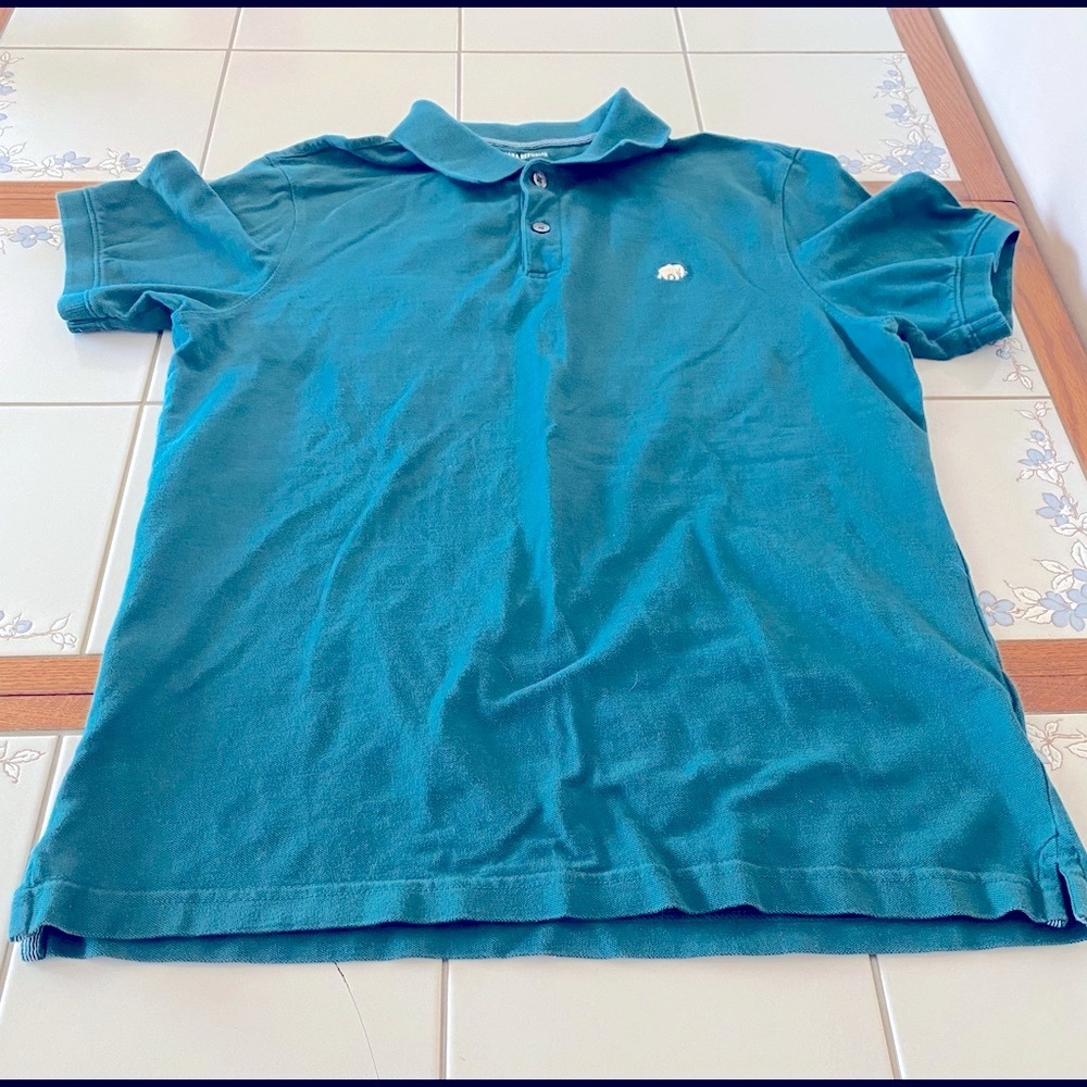 Men’s Banana Republic collared Short Sleeve Shirt. Size Medium.  Color Teal Blue